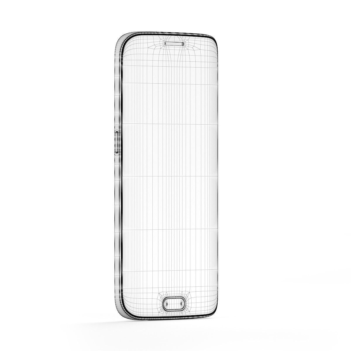 Black smartphone 2 3D model_4