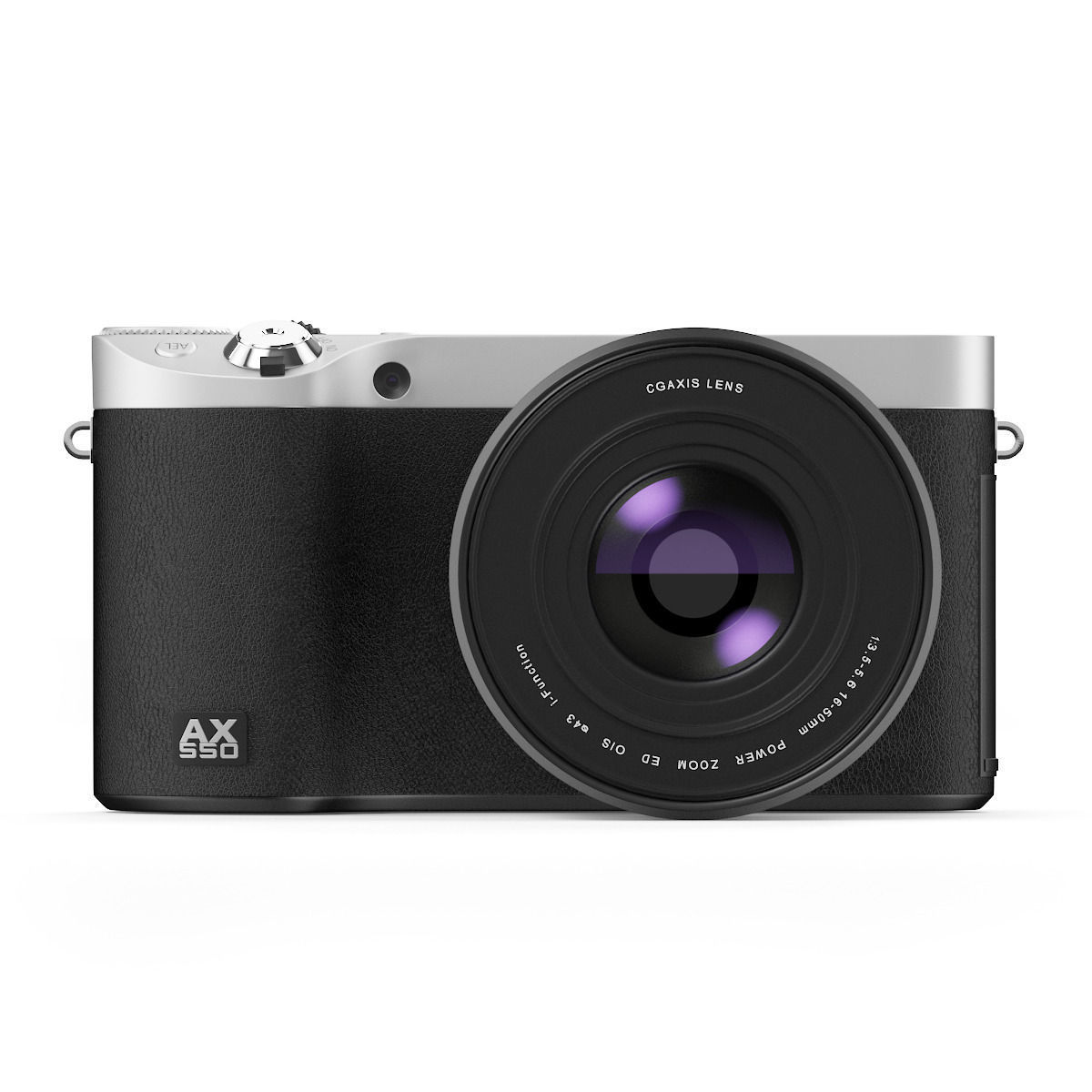 Black digital camera 3D model_4