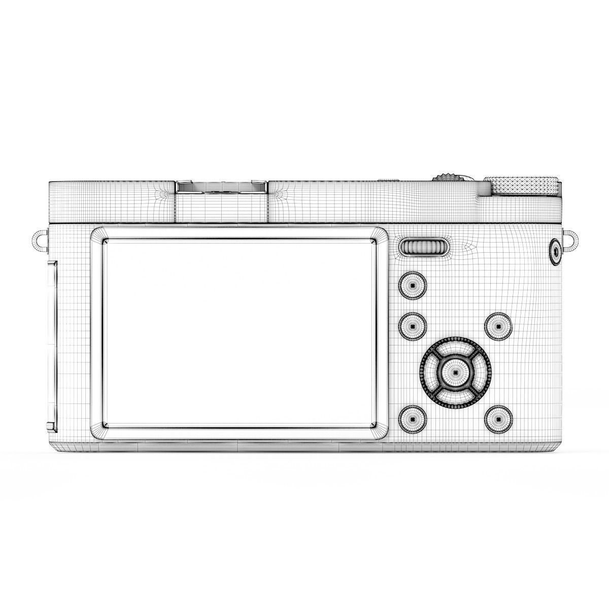 Black digital camera 3D model_5