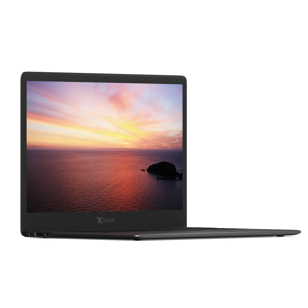 Black notebook 3D model_4