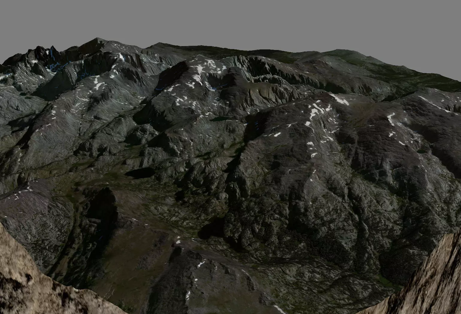 Bomber Mountain 3D model_0