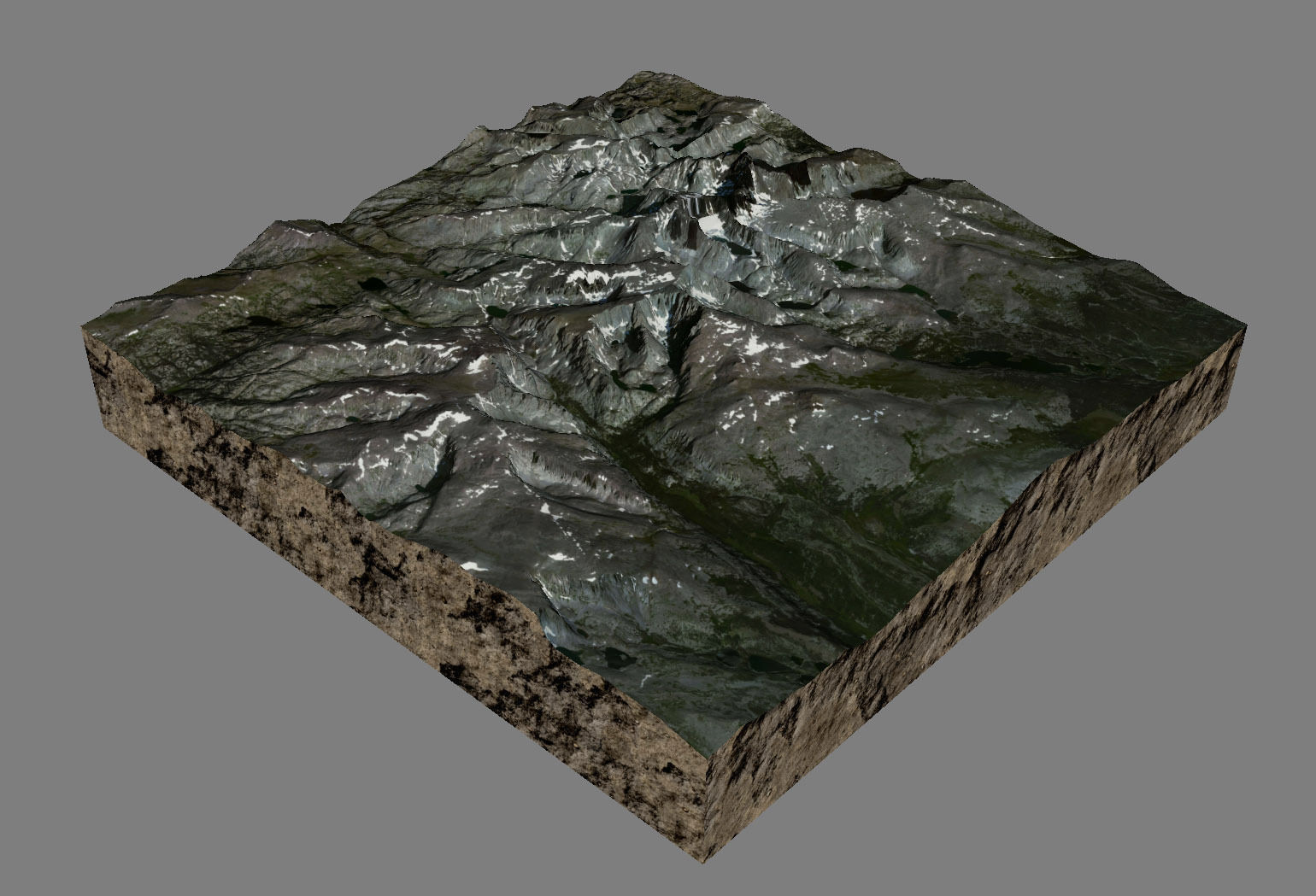 Bomber Mountain 3D model_5