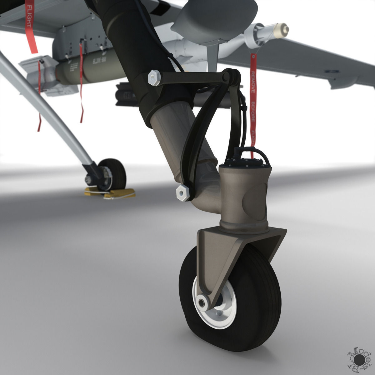 MQ-9 Reaper Military Aircraft Drone 3D model_26