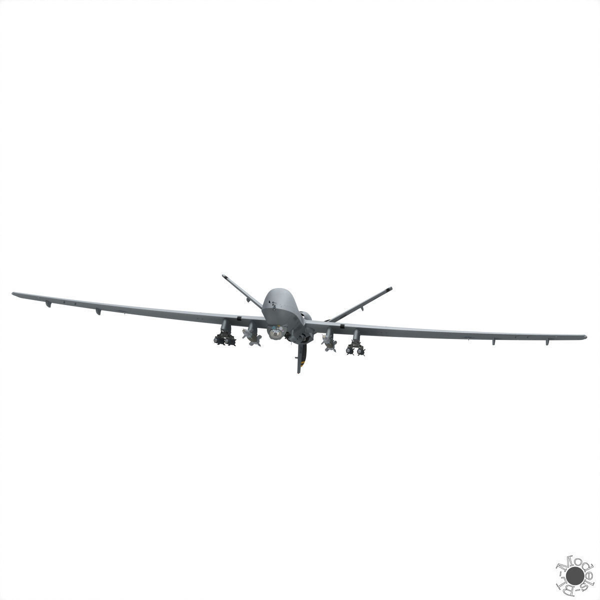 MQ-9 Reaper Military Aircraft Drone 3D model_27