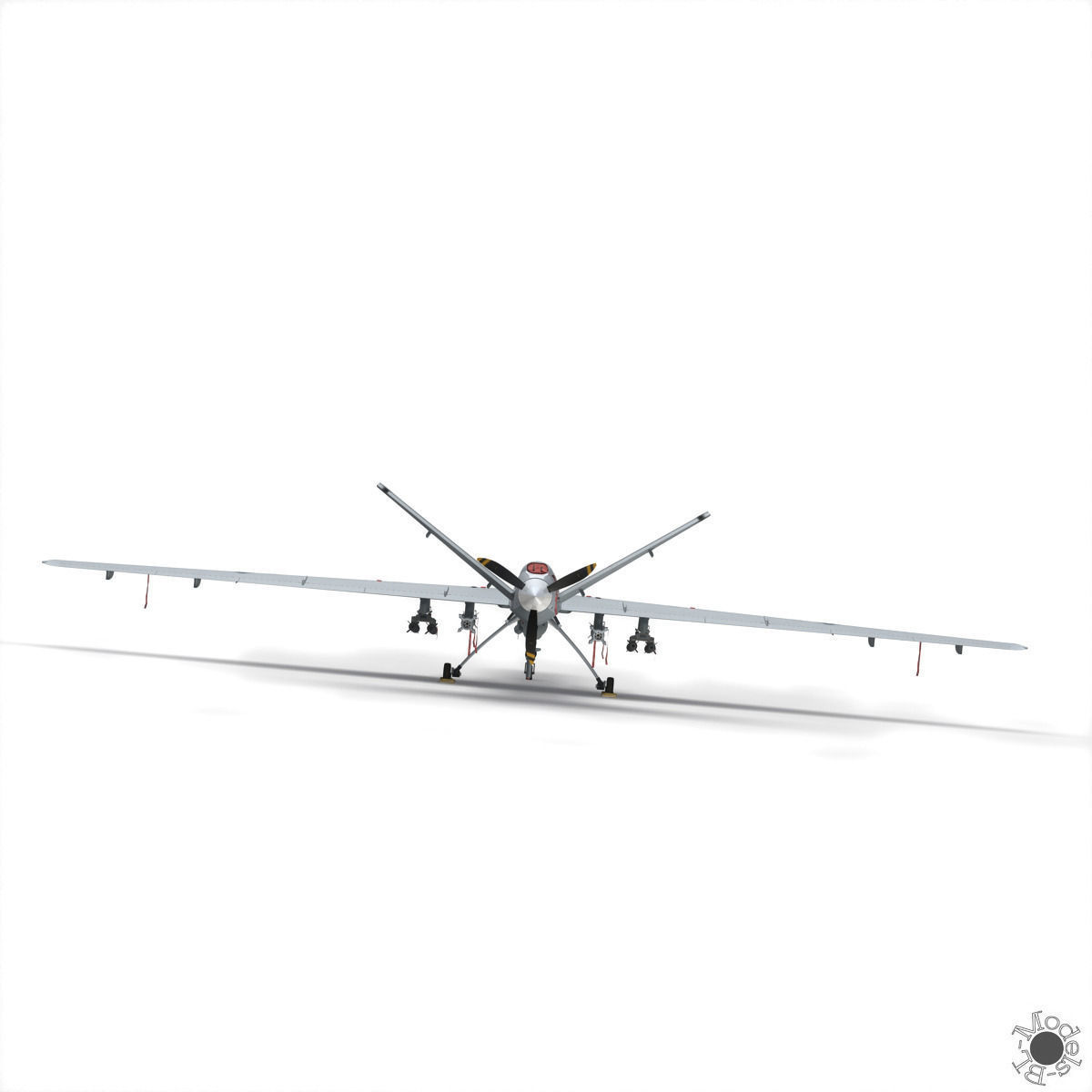MQ-9 Reaper Military Aircraft Drone 3D model_22