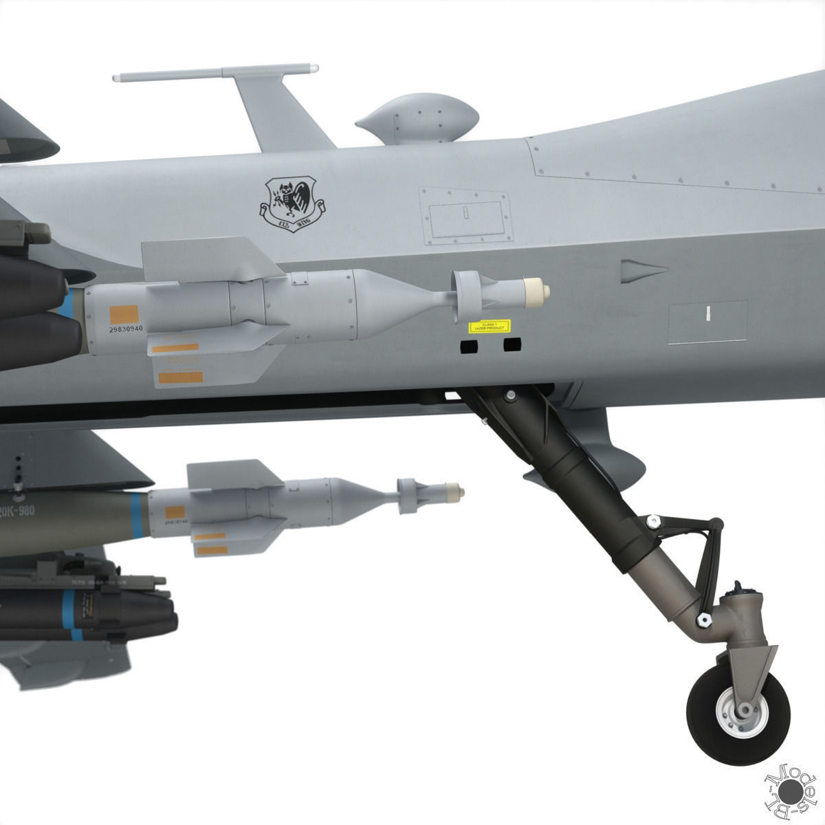 MQ-9 Reaper Military Aircraft Drone 3D model_9