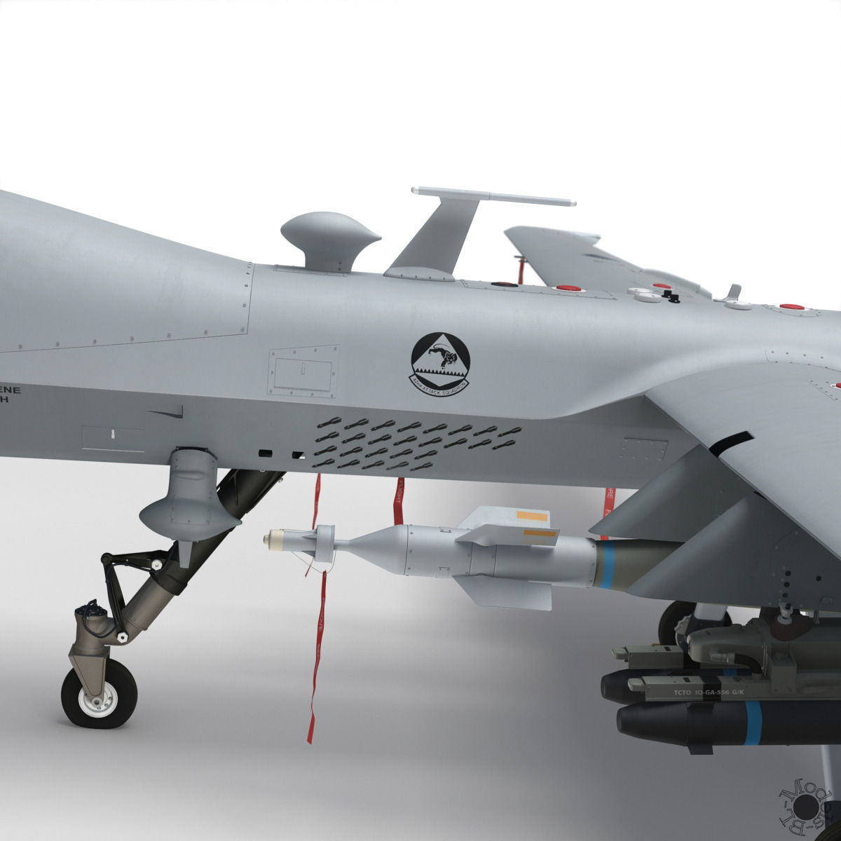 MQ-9 Reaper Military Aircraft Drone 3D model_25