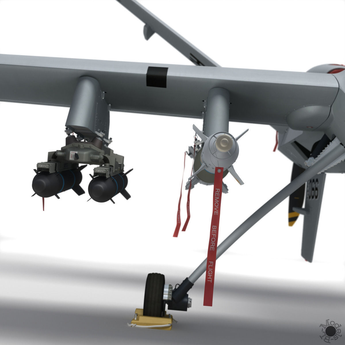 MQ-9 Reaper Military Aircraft Drone 3D model_31