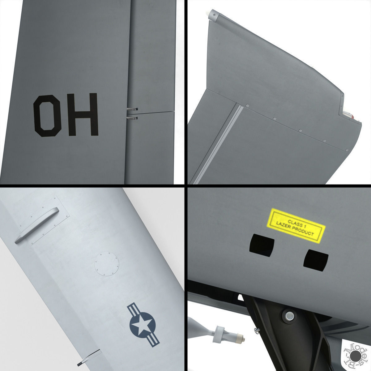 MQ-9 Reaper Military Aircraft Drone 3D model_21