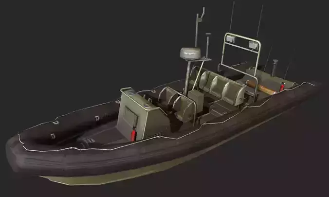 Zodiac patrol boat