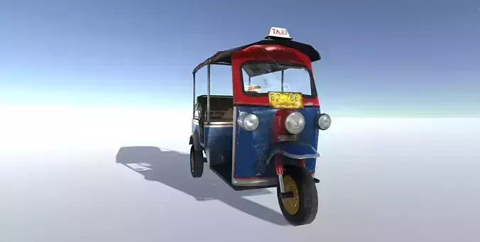 Tuk-tuk thailand tuk tuk - thailand tuk tuk Low-poly 3D model
