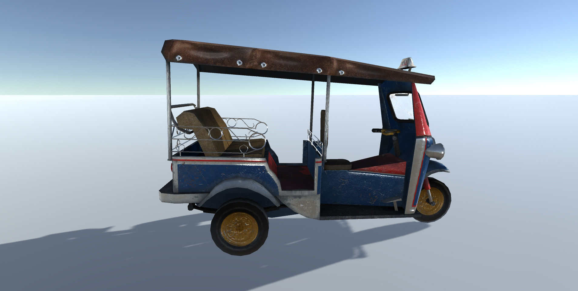 Tuk-tuk thailand tuk tuk - thailand tuk tuk Low-poly 3D model_4