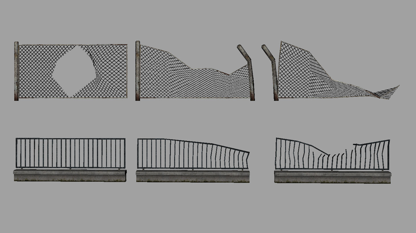 Street Builder Set Low-poly 3D model_9