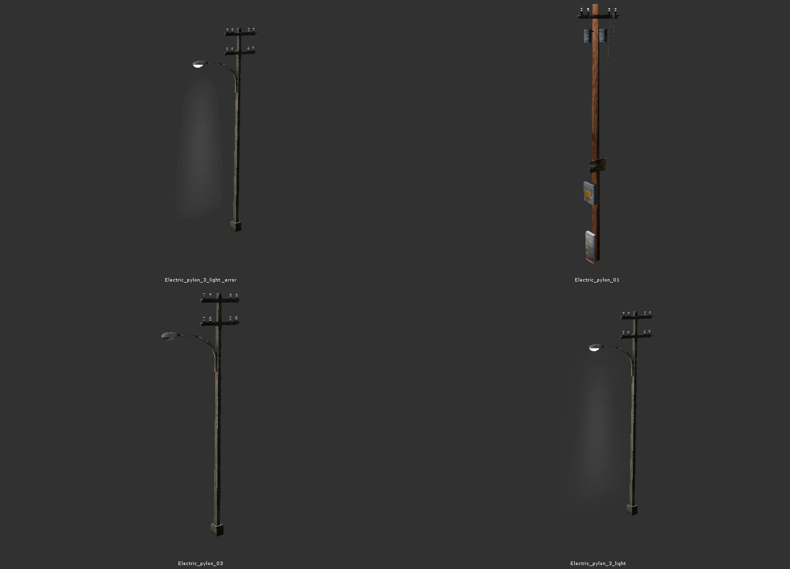 Street Builder Set Low-poly 3D model_11