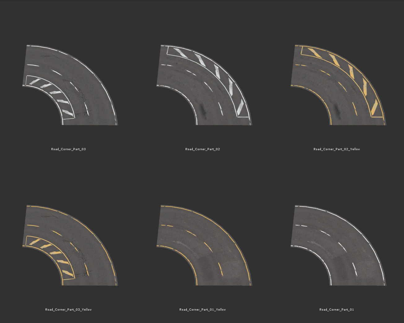 Street Builder Set Low-poly 3D model_3