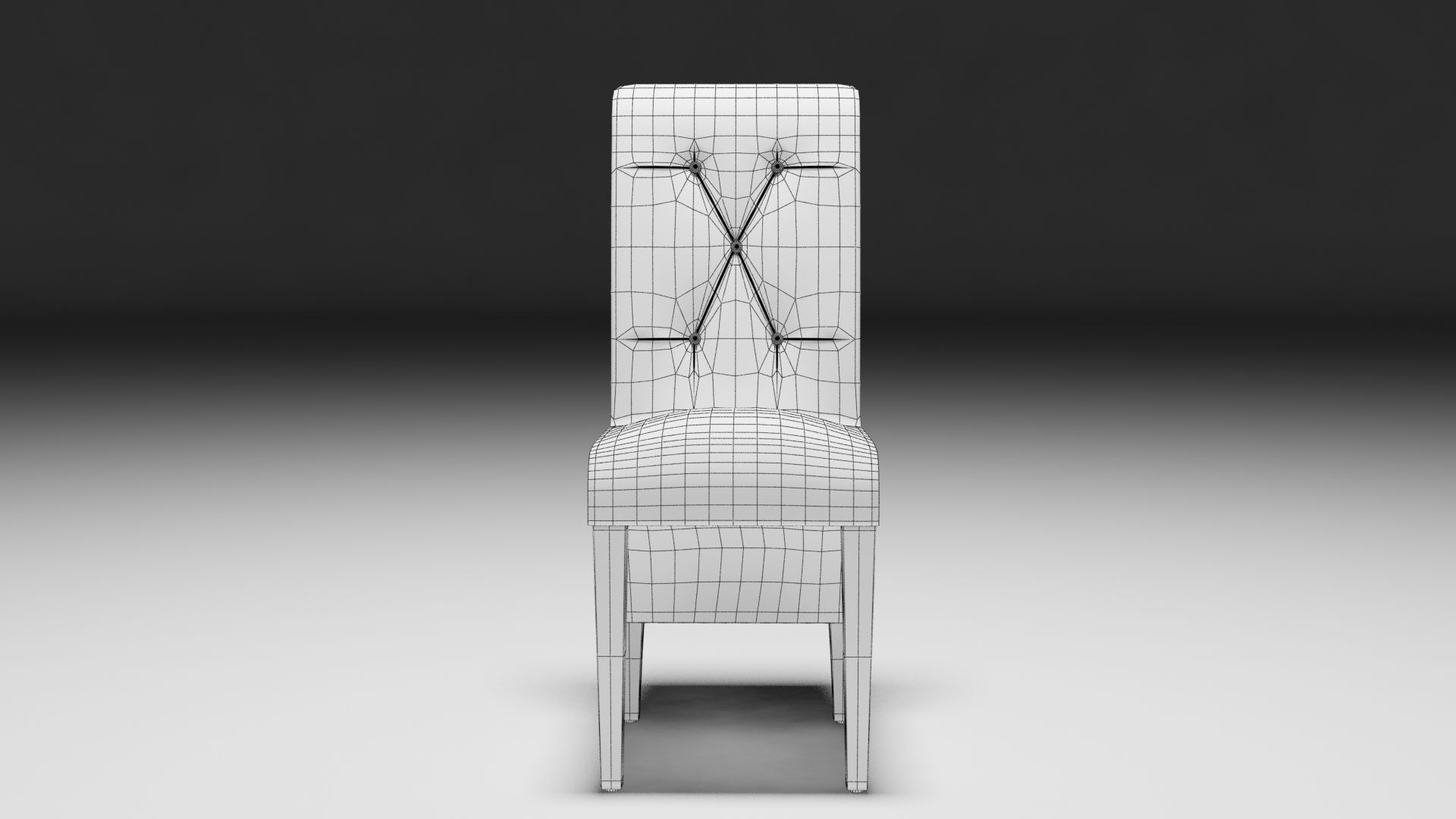 chair with wooden legs Free 3D model_1