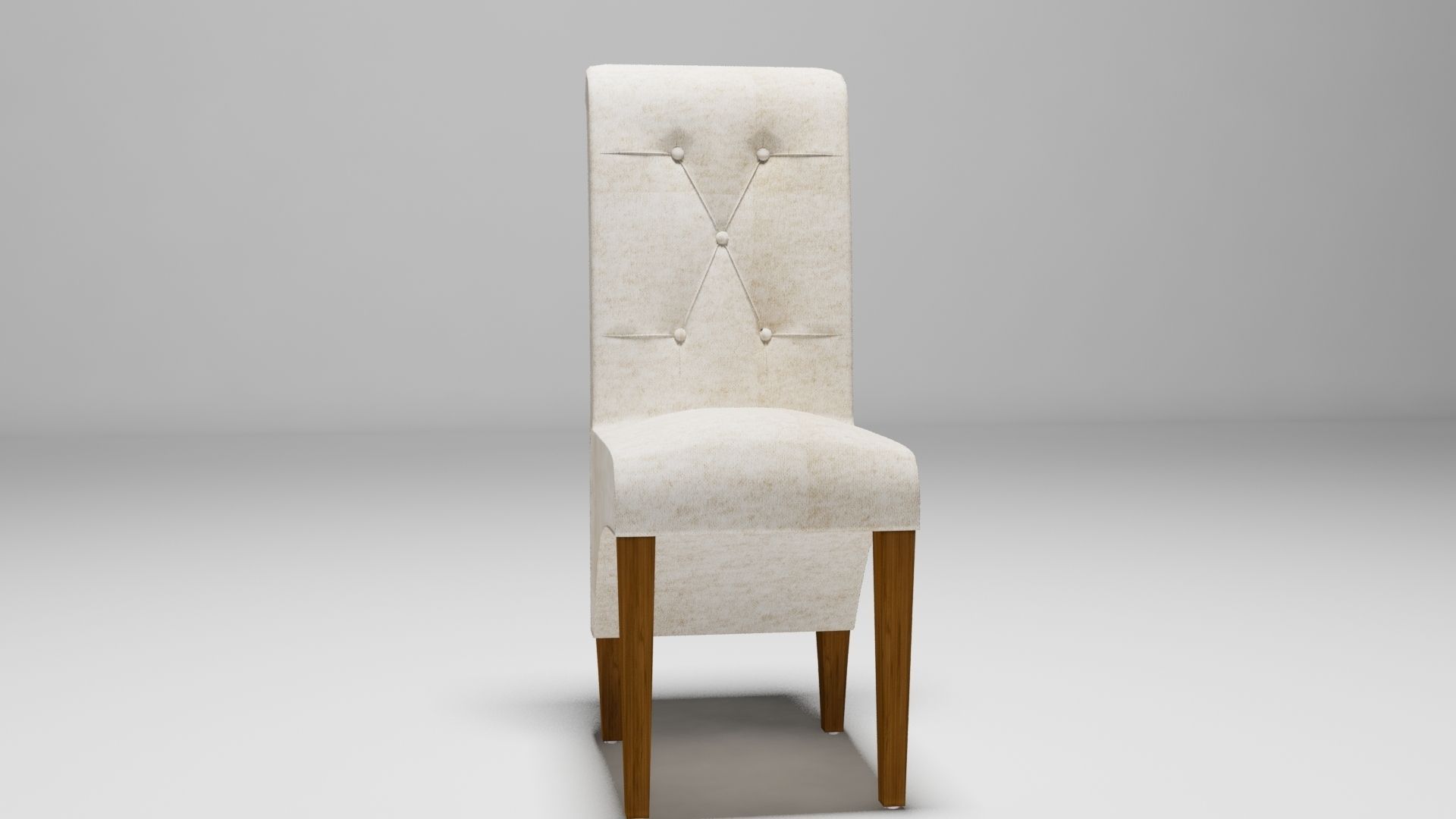 chair with wooden legs Free 3D model_4