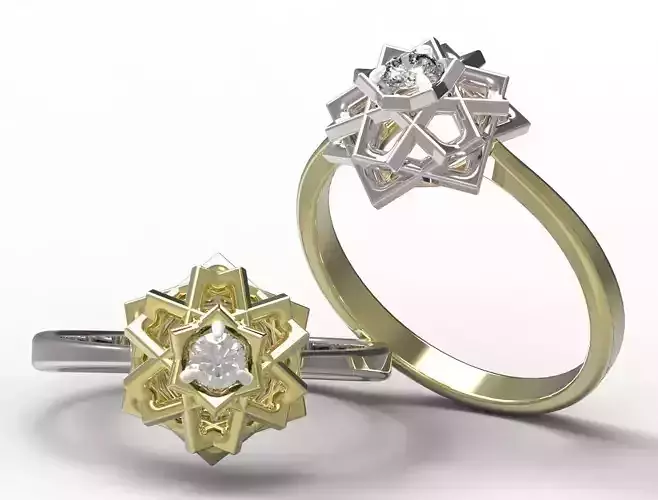 Ring star of david engagement