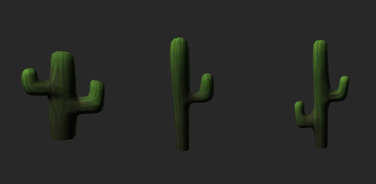 Fantasy Desert Low-poly 3D model_8