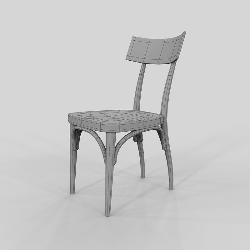 Chair Thonet Hermann Czech 3D model_5