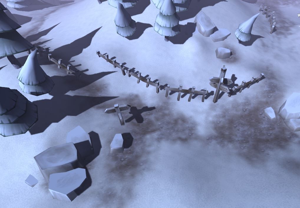 Winter Forest Low-poly 3D model_7