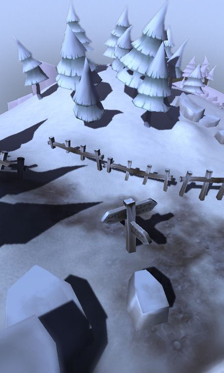 Winter Forest Low-poly 3D model_6