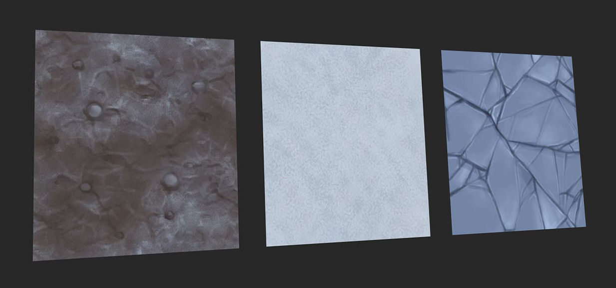 Winter Forest Low-poly 3D model_5