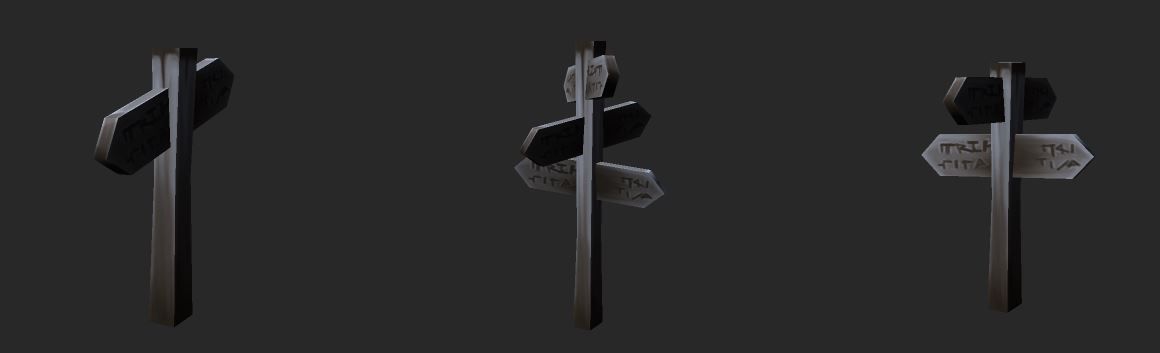 Winter Forest Low-poly 3D model_2