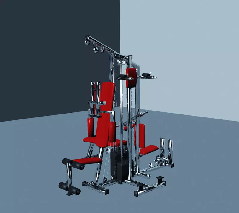 Bodybuilding gym equipment Free 3D model