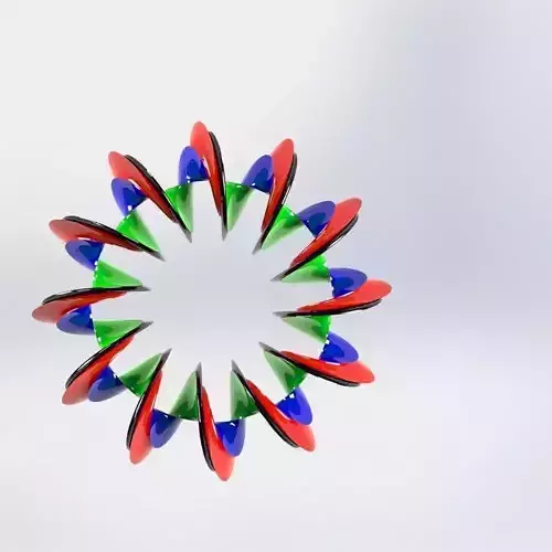 Spiral Torus 2 Free 3D model
