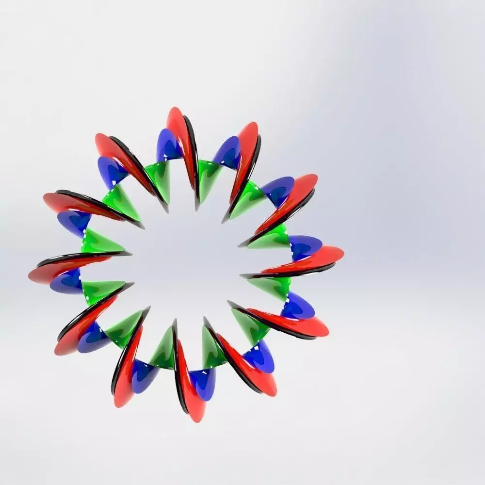 Spiral Torus 2 Free 3D model