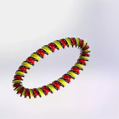 Spiral Torus 6 Free 3D model