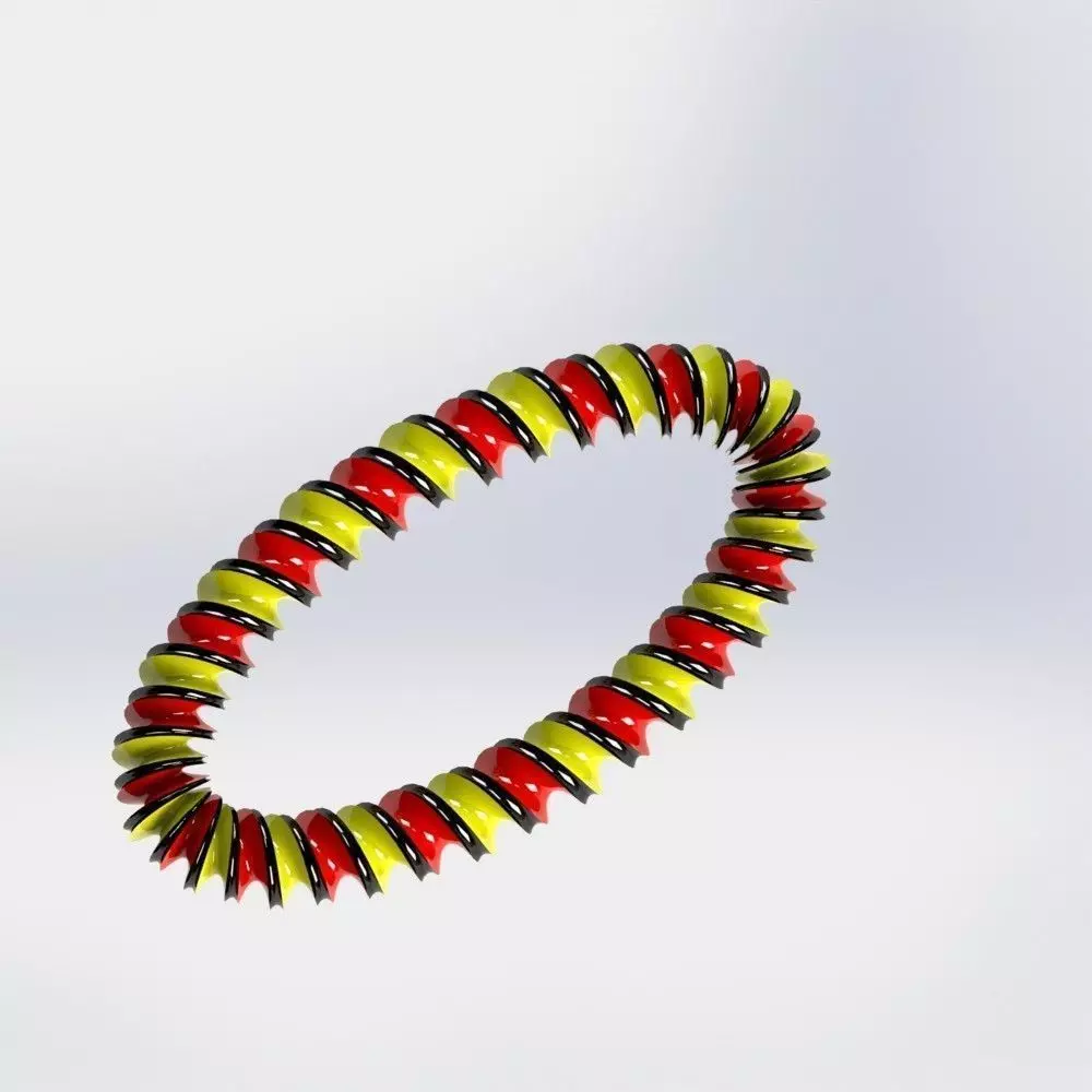 Spiral Torus 6 Free 3D model