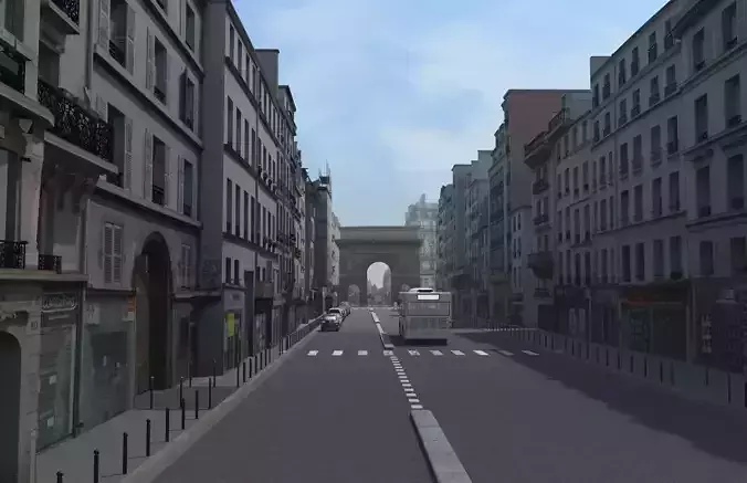 Paris street set - Rue du faubourg Saint Martin