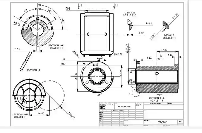 tractor engine ballancer drawing