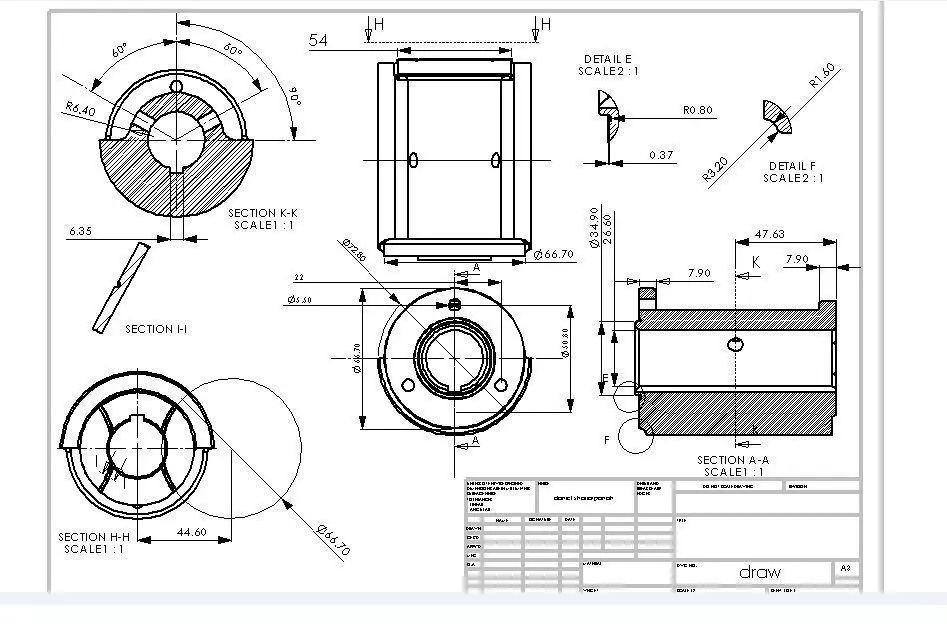 tractor engine ballancer drawing Free 3D model_0