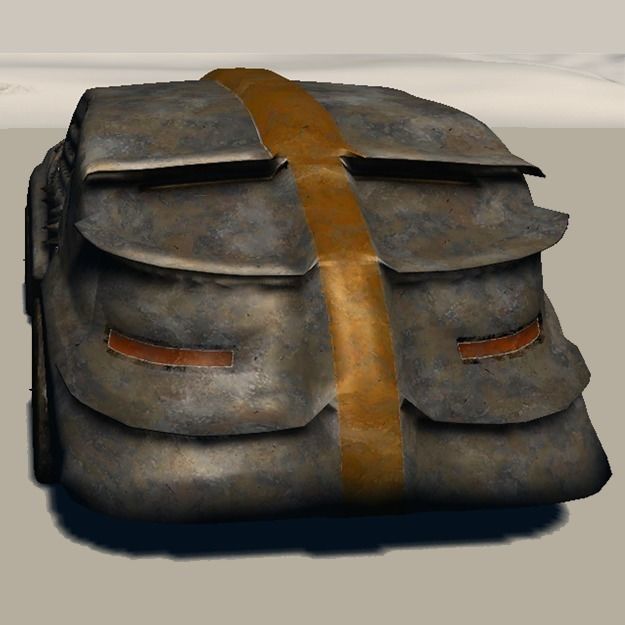 Thracar old rusty car 3D print model_4