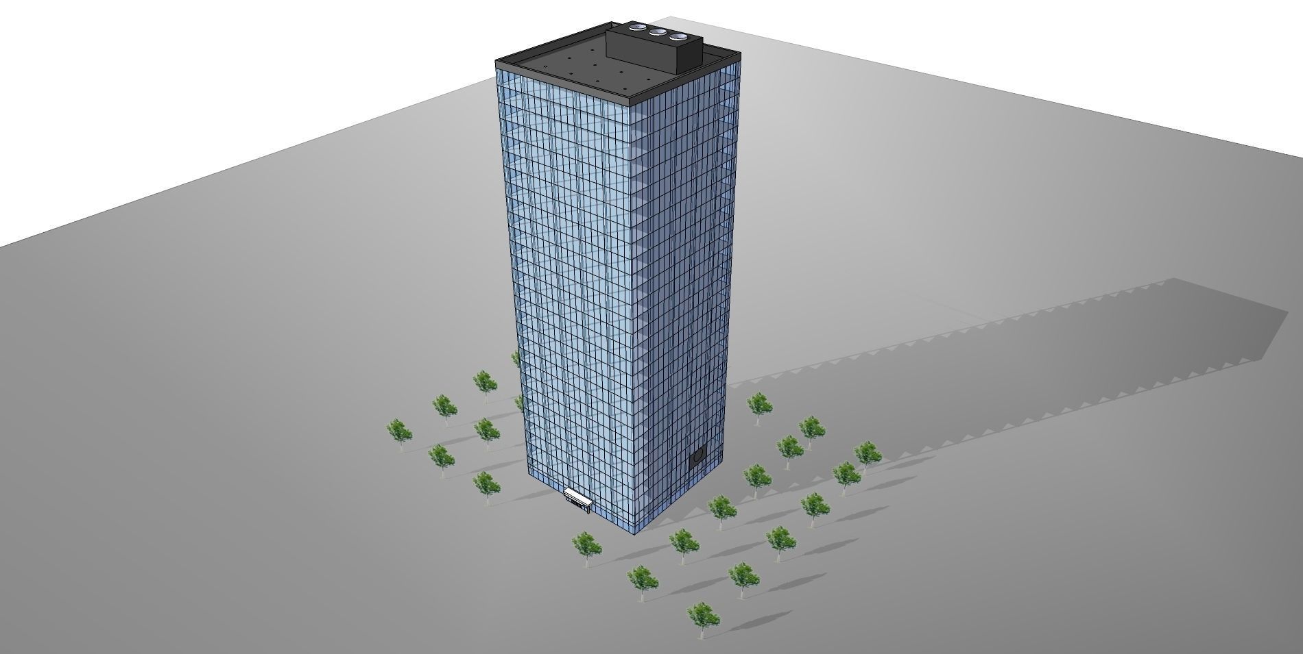 Infinite-wind tunnel with WIND SCOOPS top 3D model_1
