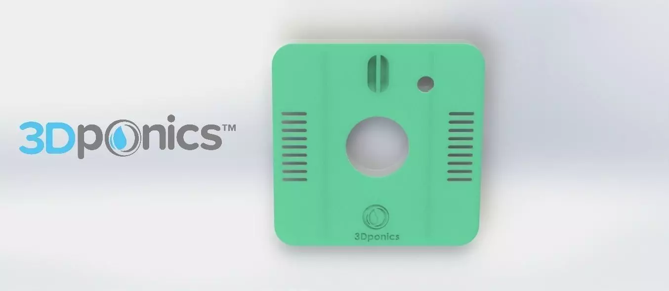 Square Lid - 3Dponics Cube System Free 3D print model_0