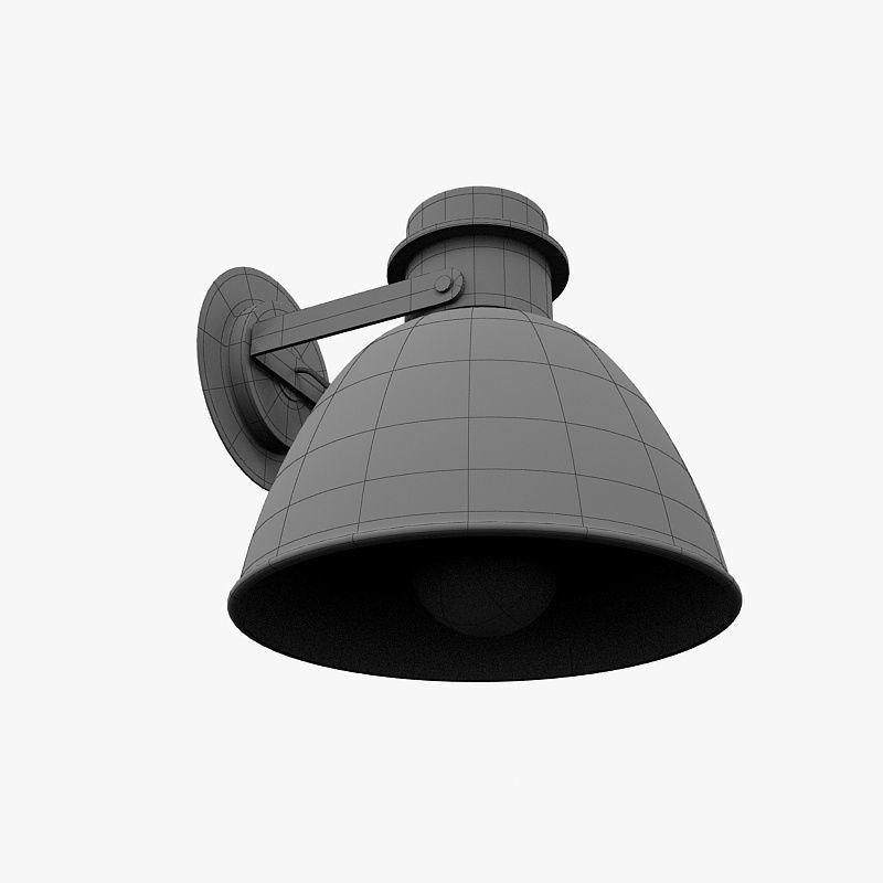 Light Heimelig Wandlampe Metall Grau 3D model_6