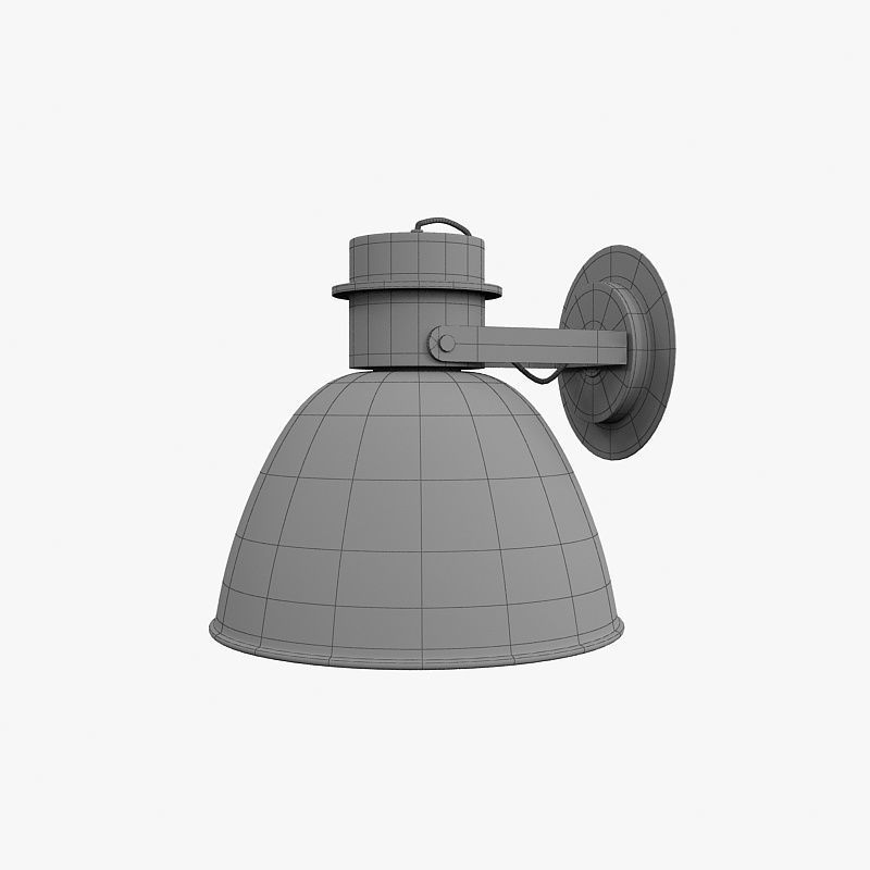Light Heimelig Wandlampe Metall Grau 3D model_7