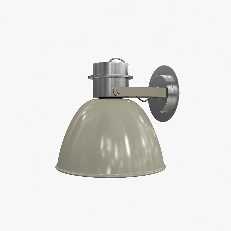 Light Heimelig Wandlampe Metall Grau 3D model_1