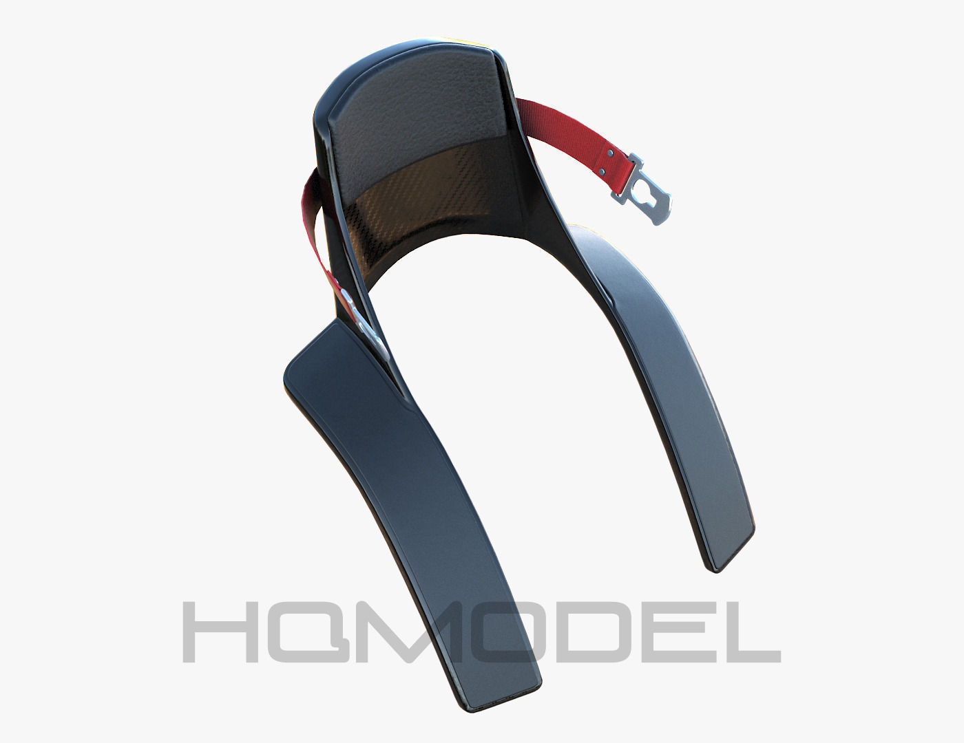 F1 Neck Protection Formula PBR Generic Low-poly 3D model_3