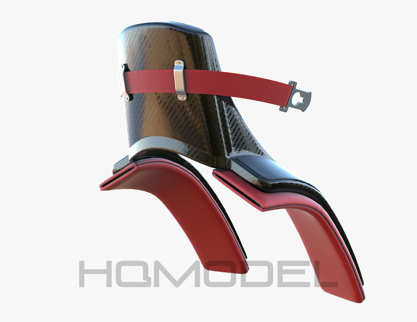 F1 Neck Protection Formula PBR Generic Low-poly 3D model_2