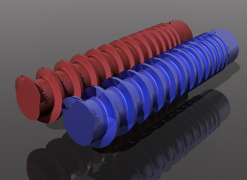 Screw wit changed dimmension Free 3D model_1