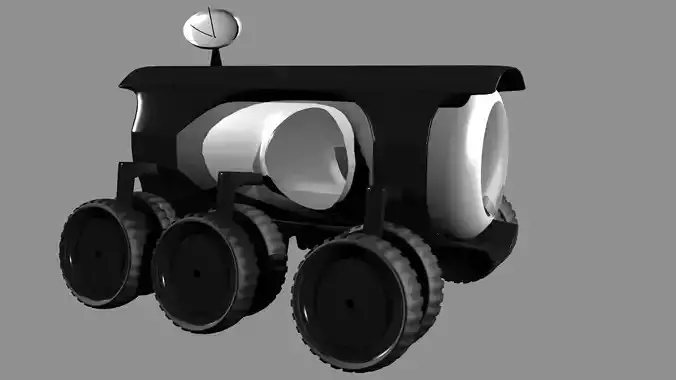 Futuristic Moon Vehicle