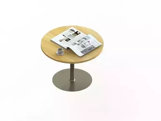 Open magazine on table Free 3D model