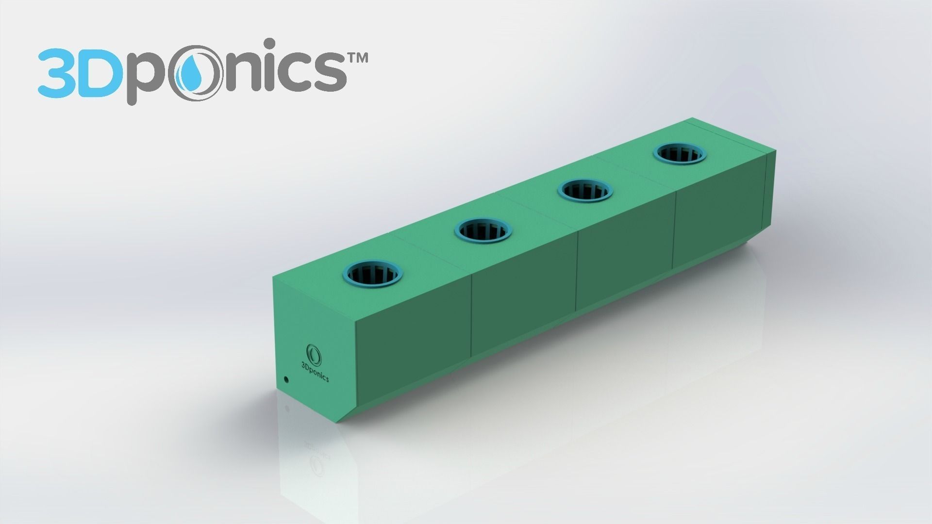 Planter - 3Dponics Snap and Grow Garden Free 3D print model_3
