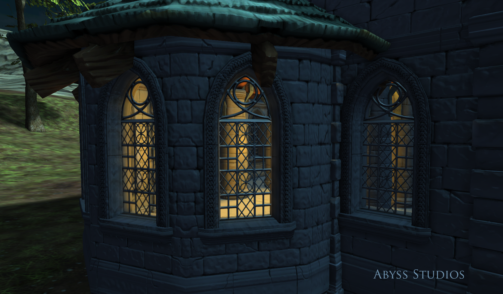 Modular MedievalChurchSet 3D model_6