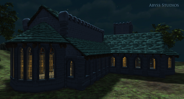 Modular MedievalChurchSet 3D model_3